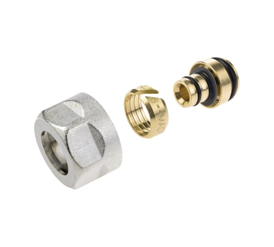 Резьбозажимное соединение ELSEN НГ ЕК, 3/4", 20x2.8, латунь, для PEX труб EFB01.2028EK 1