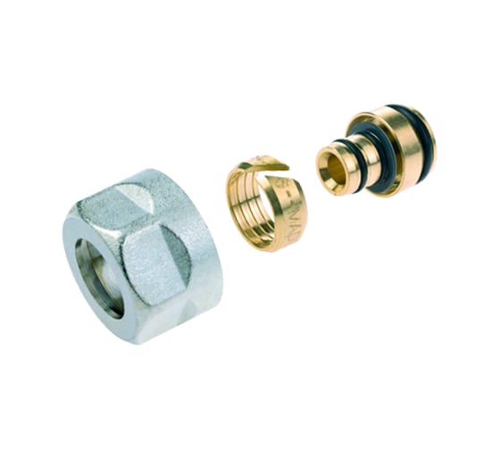 Резьбозажимное соединение ELSEN НГ ЕК, 3/4", 16.2x2.6, латунь, для PEX/AL труб EFB01.16226EK 1