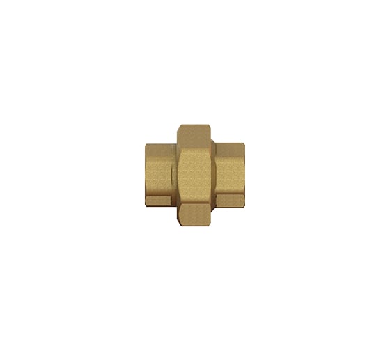 Сгон американка ELSEN Metalit прямой, ВВ, 3/4", 3/4", латунь, с плоским уплотнением EBF21.34