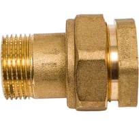 Сгон американка ELSEN Metalit прямой, НВ, 3/4", 3/4", латунь, с плоским уплотнением EBF26.34