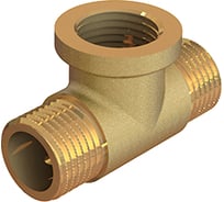 Тройник ELSEN Metalit НВН, 1/2", 1/2", 1/2", латунь, равнопроходной EBF09.12