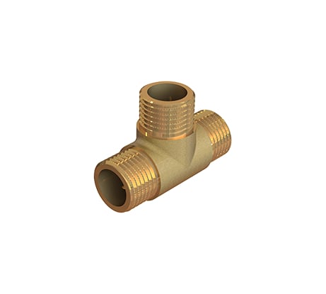 Тройник ELSEN Metalit ННН, 3/4", 3/4", 3/4", латунь, равнопроходной EBF06.34