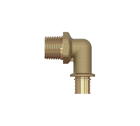 Угольник ELSEN Monolit Н, 16, 1/2", латунь EFA26.16-12BB