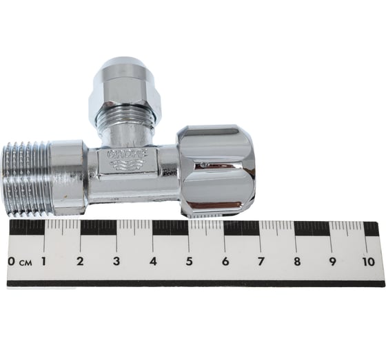 Угловой вентиль с металлической розеткой GROHE 1/2"x3/8", 1 шт. 22018000