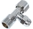 Угловой вентиль с металлической розеткой GROHE 1/2"x3/8", 1 шт. 22018000 3
