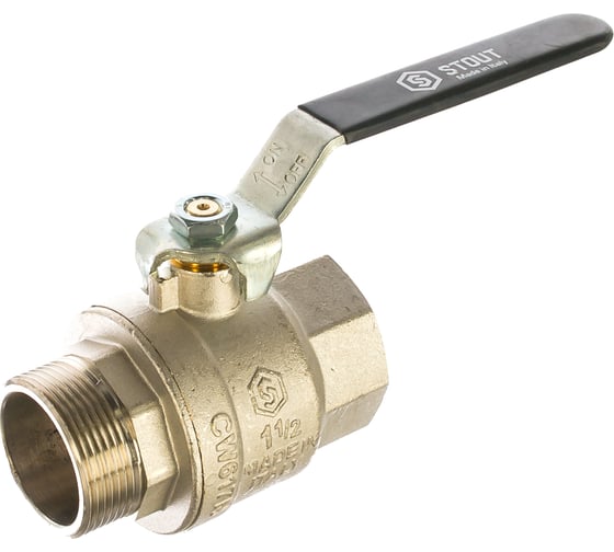 Шаровой полнопроходной кран STOUT ВН 1 1/2 SVB-0003-000040 RG008Q0LA5PV1M 1