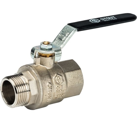 Шаровой полнопроходной кран STOUT ВН 3/4 SVB-0003-000020 RG008Q0F4RF4K8 1