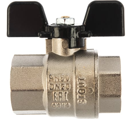 Шаровой полнопроходной кран STOUT ВВ 3/4 SVB-0002-000020 RG008Q0LA66MAJ