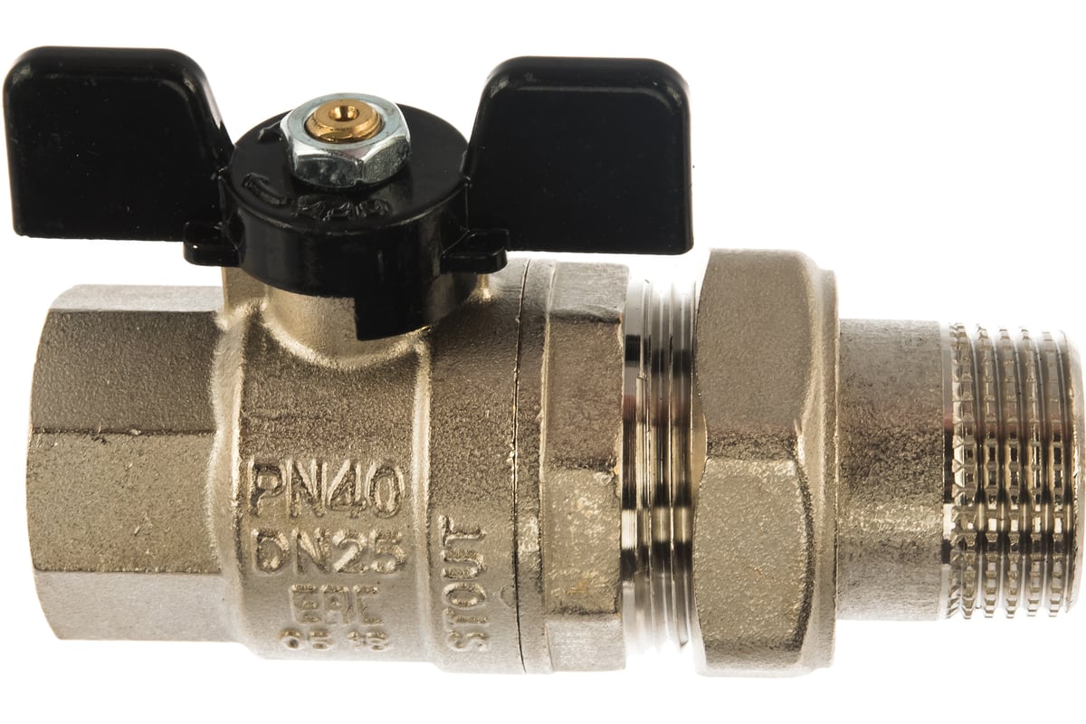 Шаровой полнопроходной кран с американкой STOUT ВН 1 SVB-0007-000025 ...