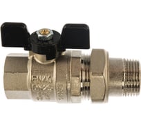 Шаровой полнопроходной кран с американкой STOUT 1" ВР/НР ручка бабочка SVB-0007-200025 RG00938T5RKH9U