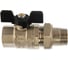 Шаровой полнопроходной кран с американкой STOUT 1" ВР/НР ручка бабочка SVB-0007-200025 RG00938T5RKH9U 1