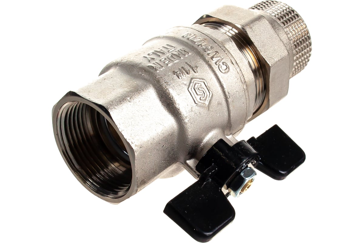 Шаровой полнопроходной кран с американкой STOUT ВН 1 1/4 SVB-0007 ...