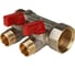 Коллектор с шаровыми кранами STOUT 1, 2 отвода 1/2 SMB 6200 011202 RG008S258GVE4N 1