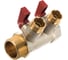 Коллектор с шаровыми кранами STOUT 1, 2 отвода 1/2 SMB 6200 011202 RG008S258GVE4N 2