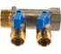 Коллектор с шаровыми кранами STOUT 1, 2 отвода 1/2 син. SMB 6201 011202 RG008S258P5V6M 1