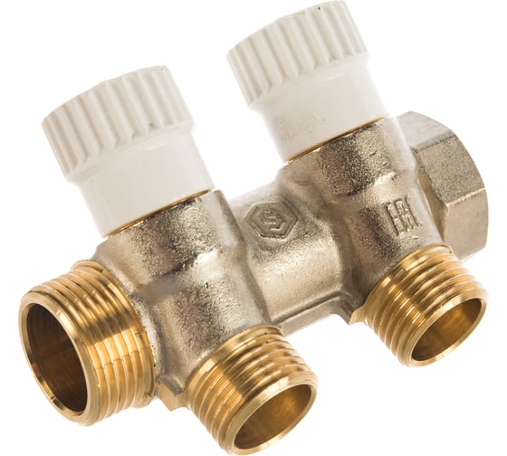 Распределительный коллектор STOUT 3/4, 2 отвода 1/2 SMB 6851 341202 RG008SFVPBLRSJ