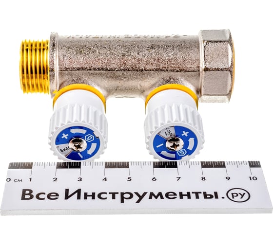 Распределительный коллектор STOUT 3/4, 2 отвода 3/4ЕК SMB 6851 343402 RG008S37R54H0Q