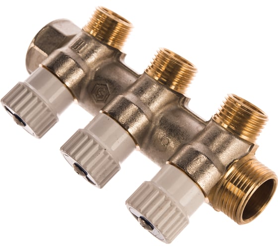 Распределительный коллектор STOUT 3/4, 3 отвода 1/2 SMB 6851 341203 RG008SFVPKN72K
