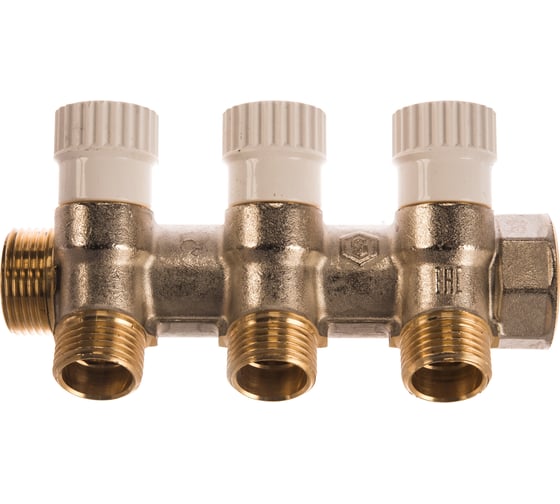 Распределительный коллектор STOUT 3/4, 3 отвода 1/2 SMB 6851 341203 RG008SFVPKN72K