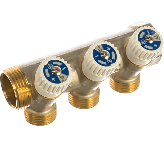 Распределительный коллектор STOUT 1, 3 отвода 3/4ЕК SMB 6851 013403 RG008S37S94CA8