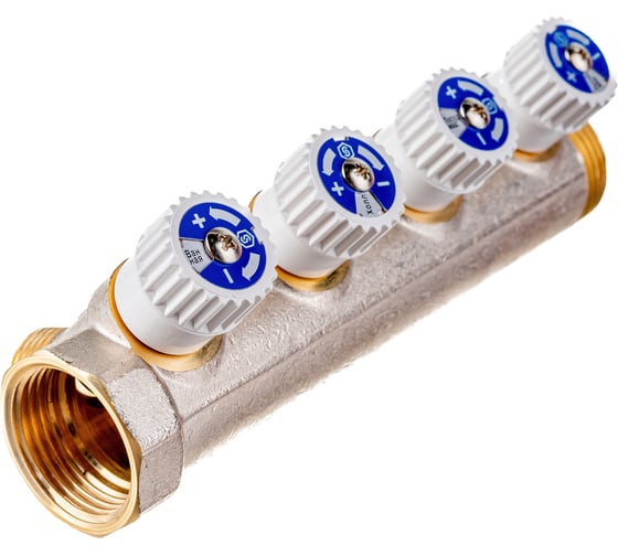 Распределительный коллектор STOUT 1, 4 отвода 1/2 SMB 6851 011204 RG008SFVPQCLS7