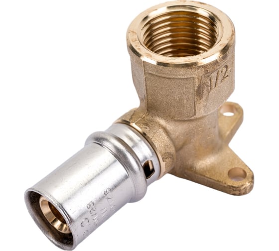 Короткий угольник с креплением STOUT 1/2х16 прессовой SFP-0018-001216 RG008S9C4NI3S2