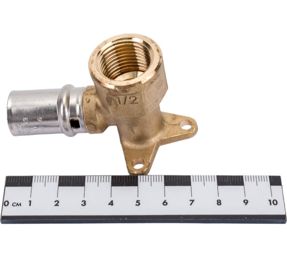 Короткий угольник с креплением STOUT 1/2х16 прессовой SFP-0018-001216 RG008S9C4NI3S2