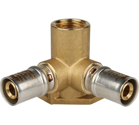 Настенный тройник с креплением STOUT 1/2х16 прессовой SFP-0015-001216 RG008S9C4P6BD1 1