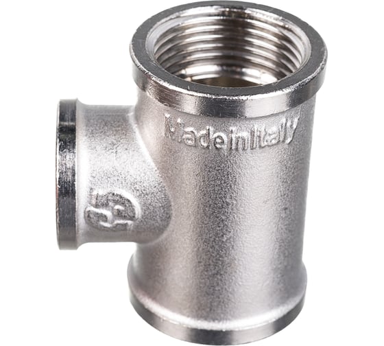 Переходной никелированный тройник STOUT ВВ 3/4X1/2X3/4 SFT-0022-341234 RG008Q0QTEIEBL