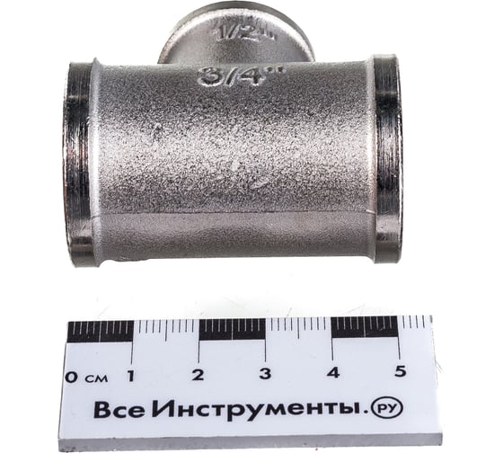 Переходной никелированный тройник STOUT ВВ 3/4X1/2X3/4 SFT-0022-341234 RG008Q0QTEIEBL