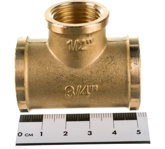 Переходной тройник STOUT ВВ 3/4X1/2X3/4 SFT-0021-341234 RG008Q0QTEBGAT