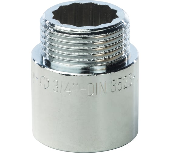 Хромированный удлинитель STOUT 3/4X25 SFT-0002-003425 RG008Q0O7BMFMF 1