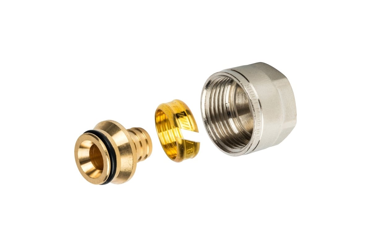 Компрессионный фитинг для труб PEX STOUT 16х2,0х3/4 SFC-0020-001620 ...