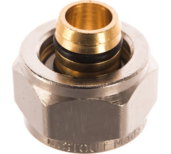 Компрессионный фитинг для труб PEX-AL-PEX STOUT 16х2,0х1/2 SFC-0022-001620 RG008P29KAKFK5