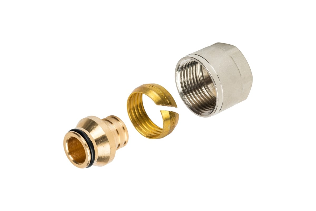 Компрессионный фитинг для труб PEX STOUT 20х2,0х3/4 RG008P29KA4QIM ...