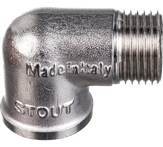 Никелированный угольник STOUT НВ 1/2 SFT-0012-000012 RG008Q0QS4J2OM