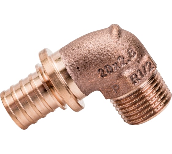 Угольник-переходник Rehau RX+ Н, 20, 1/2", бронза 14563481001
