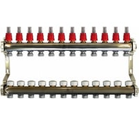 Коллекторный блок для теплого пола 1x3/4EU отв.-12 Gekon GK 74112