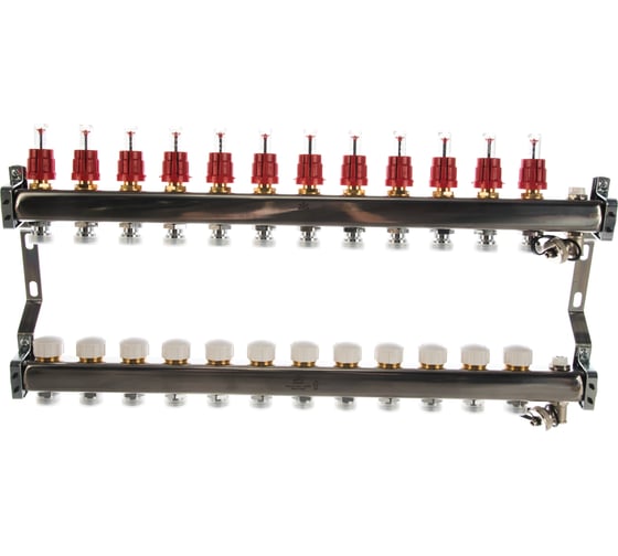 Коллекторный блок для теплого пола 1x3/4EU отв.-12 Gekon GK 72112