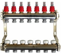 Коллекторный блок для тепл.пола 1x3/4EU отв.-7 Gekon GK 74107