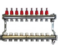 Коллекторный блок для теплого пола 1x3/4EU отв.-9 Gekon GK 72109