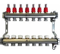 Коллекторный блок для теплого пола 1x3/4EU отв.-7 Gekon GK 72107
