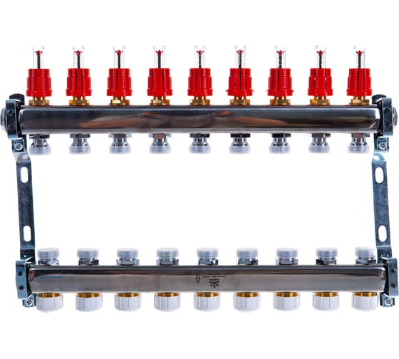 Коллекторный блок для теплого пола 1x3/4EU отв.-9 Gekon GK 74109