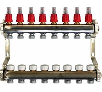 Коллекторный блок для теплого пола 1x3/4EU отв.-8, Gekon GK 74108