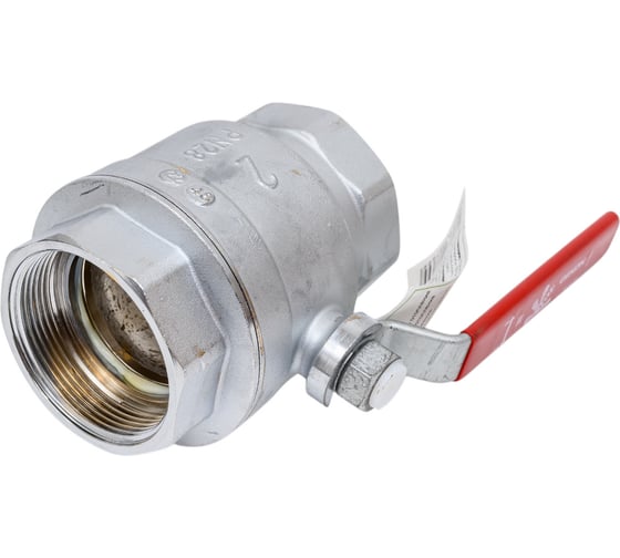 Шаровый кран Gekon хромированный с резьбой 2", ручка-рычаг GK 550 2