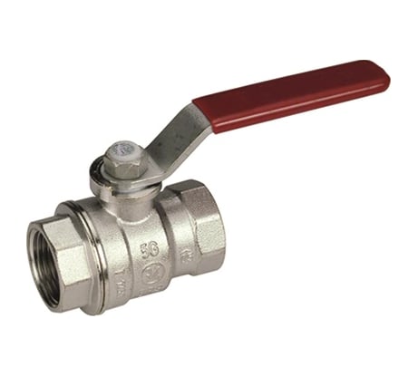 Шаровый кран Gekon хромированный с резьбой 1 1/2", ручка-рычаг GK 550 112