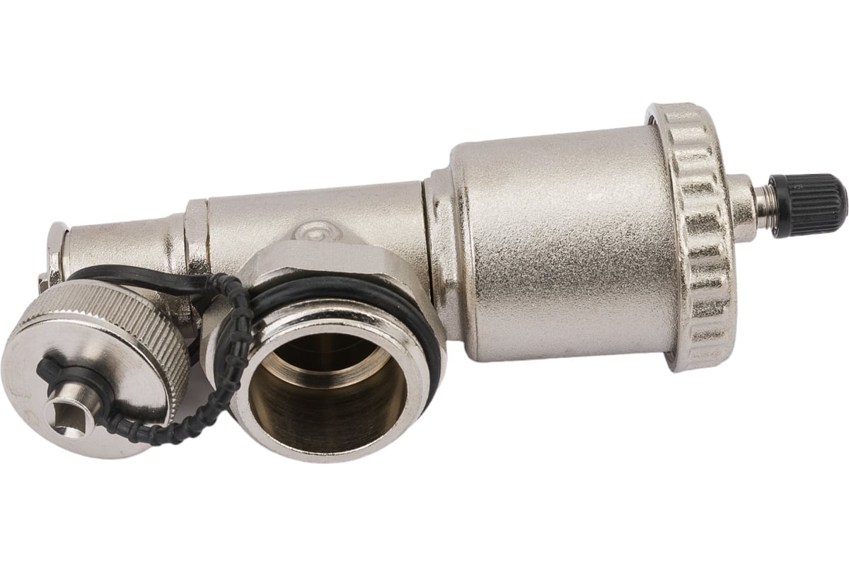 Комплект с автоматическим воздухоотводчиком и сливным краном Gekon в ...