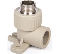 Угольник LAMMIN ppr с креплением нр 20x1/2" 80/20 серый Lm31054020015G