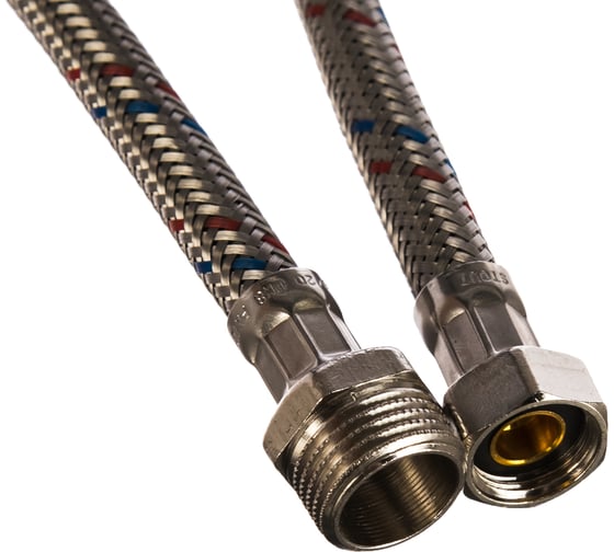 Гибкая подводка для воды НР 1/2" х ВР 3/8", длина 600 мм STOUT RG008P0SIG0LEB