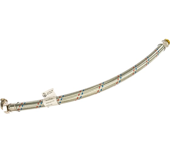 Гибкая подводка для воды НР 1" х ВР 1", угловая длина 800 мм STOUT RG008P0SN0RMJ3
